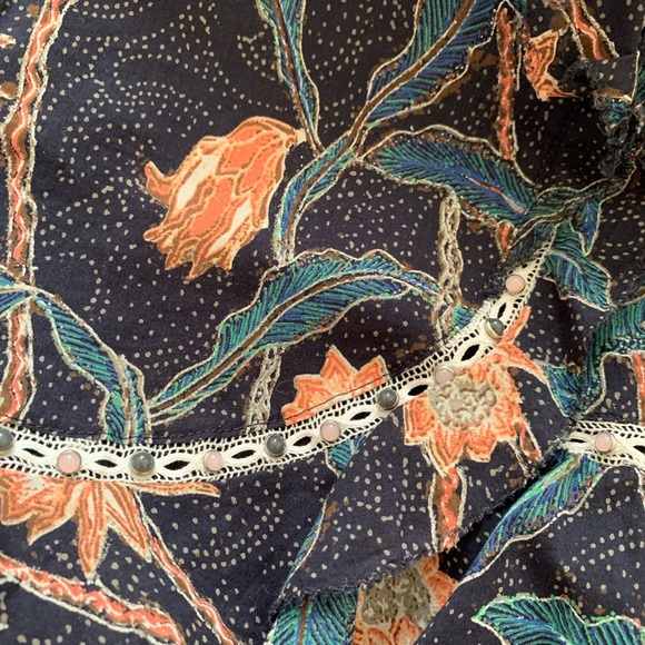 $700 Isabel Marant Ugi skirt boho frill mini 36 small US 4 - Picture 5 of 6